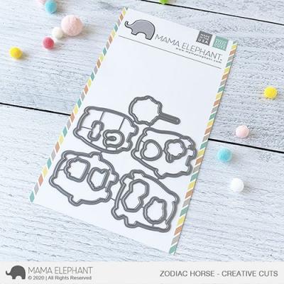 Mama Elephant Creative Cuts - Zodiac Horse